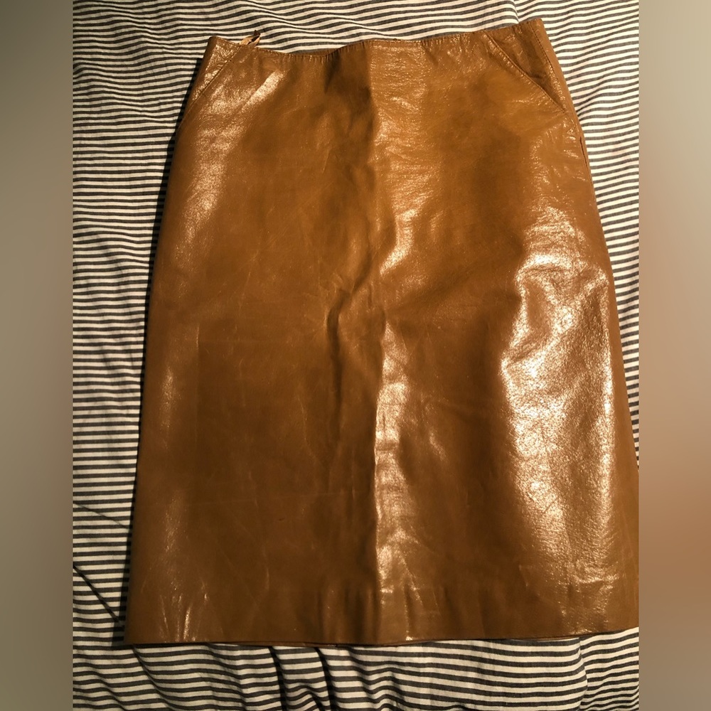 Jacob leather pencil skirt